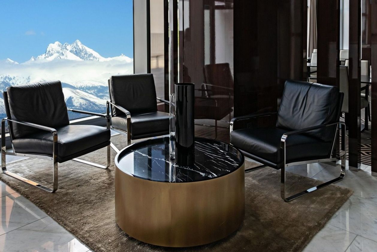Casino-inspired lounge atmosphere